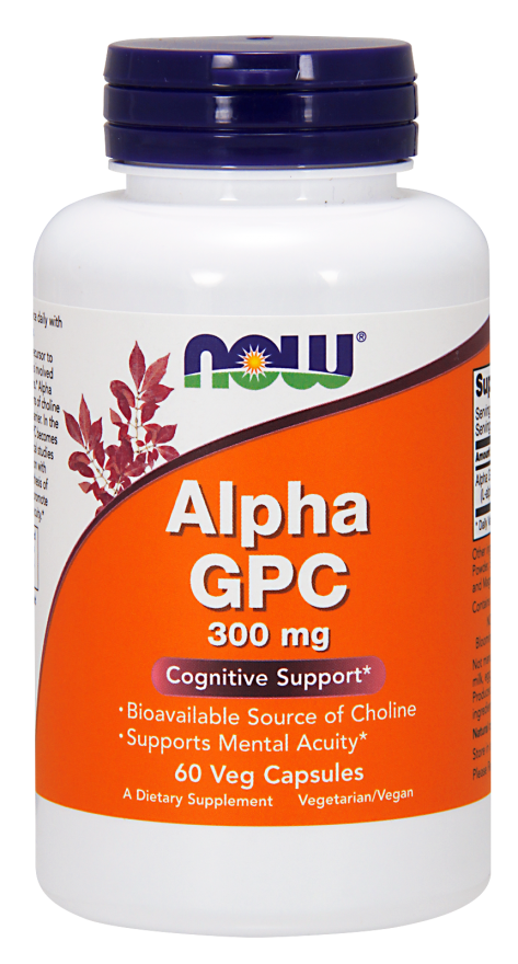 Alpha GPC 300 mg - 60 Veg kaps Nowfoods