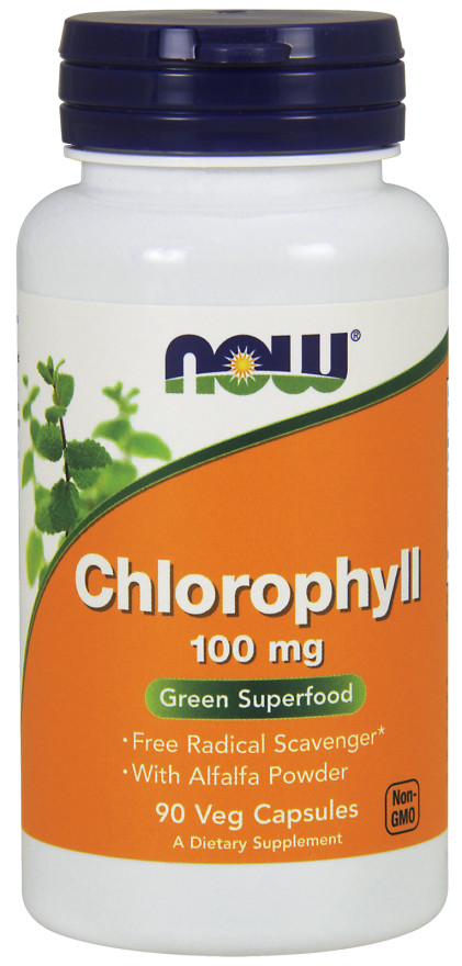 Chlorofil 100 mg - 90 vkaps Nowfoods