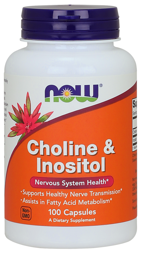 Cholina i Inozytol 500 mg - 100kp Nowfoods