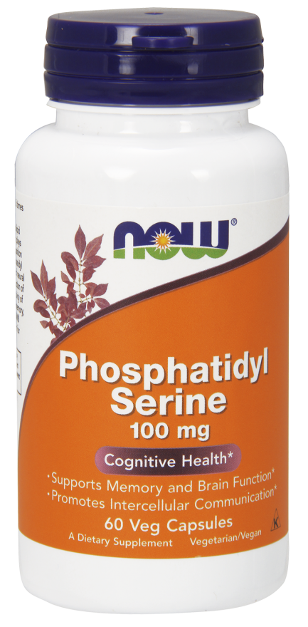Fosfatydyl-Seryna 100 mg - 60 Veg Kapsułek Nowfoods