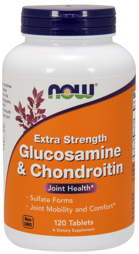 Glukozamina i chondroityna  - 750 mg 120kaps Nowfoods