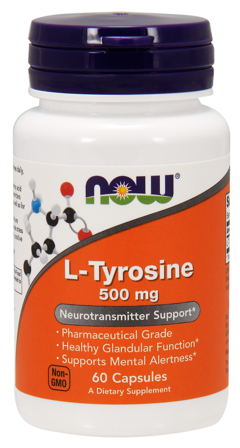 L-tyrozyna 500 mg - 60 kapsułek Nowfoods