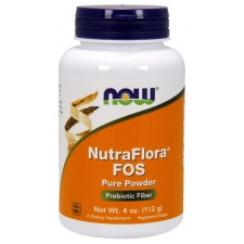 NutraFlora FOS, Pure Powder - 113 grams Nowfoods