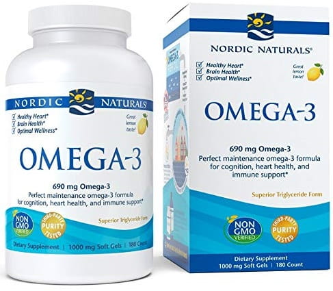 Omega-3, 690mg Lemon - 180 softgels Nordic Naturals