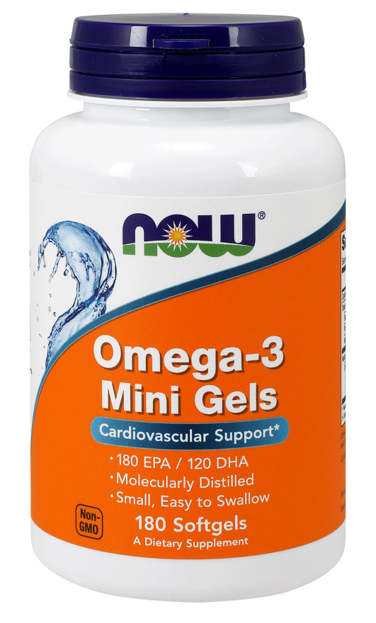 Omega 3 Mini gels - 180kaps Nowfoods