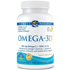 Omega-3D, 690mg Lemon - 60 softgels Nordic Naturals