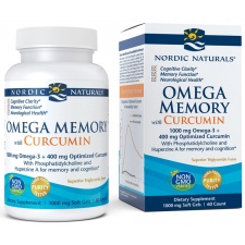 Omega Memory with Curcumin, 1000mg - 60 softgels Nordic Naturals