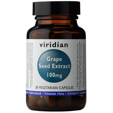 OPC ekstrakt - Wyciąg z pestek winogron 100 mg 30kp Viridian Viridian