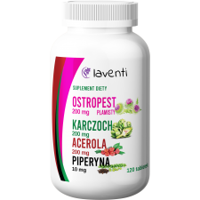Ostropest Plamisty Karczoch Acerola Piperyna 120 tabletek Laventi