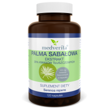 Palma Sabałowa ekstrakt - 25% kwasów tłuszczowych - 120 kapsułek Medverita