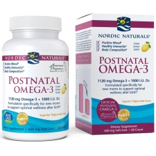 Postnatal Omega-3, 1120mg Lemon - 60 softgels Nordic Naturals