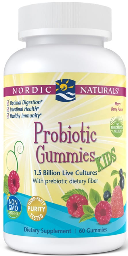 Probiotic Gummies Kids, Merry Berry Punch - 60 gummies Nordic Naturals