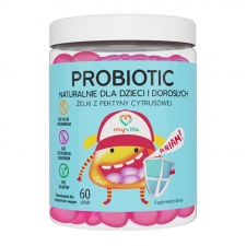 Probiotic naturalne żelki dla dzieci i dorosłych 60sztuk Myvita