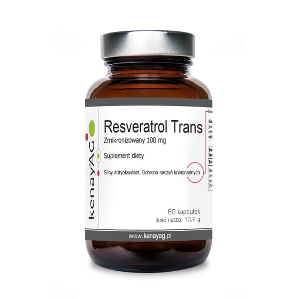 Resweratrol trans - zmikronizowany 100 mg (60 kapsułek) KENAY