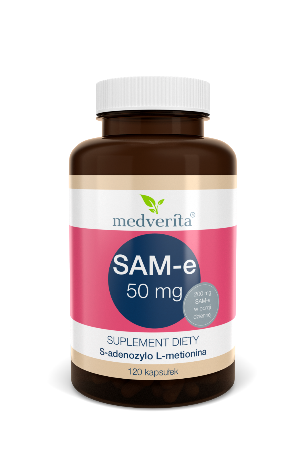 SAM-e 50 mg - 120 kapsułek Medverita