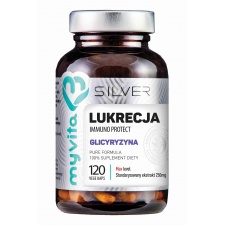 SILVER PURE 100% Lukrecja (glicyryzyna) - 120 kaps. Myvita