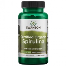 Spirulina „100% certified organic” 180tabl Swanson