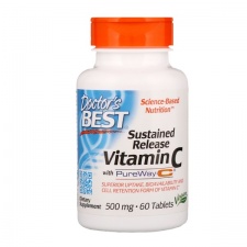 Sustained Release Vitamin C with PureWay-C, 500mg - 60 tablets DrBest