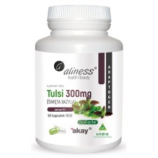 TULSI (ŚWIĘTA BAZYLIA) extract 5% 300mg  x 90 Vege caps Aliness