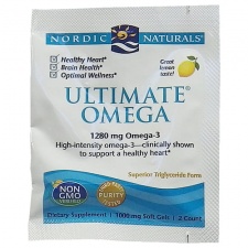 Ultimate Omega, 1280mg Lemon Flavor - 2 caps (1 serving) Nordic Naturals
