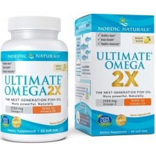 Ultimate Omega 2X with Vitamin D3, 2150mg Lemon - 60 softgels Nordic Naturals