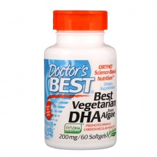 Vegan DHA from Algae, 200mg - 60 veggie softgels DrBest