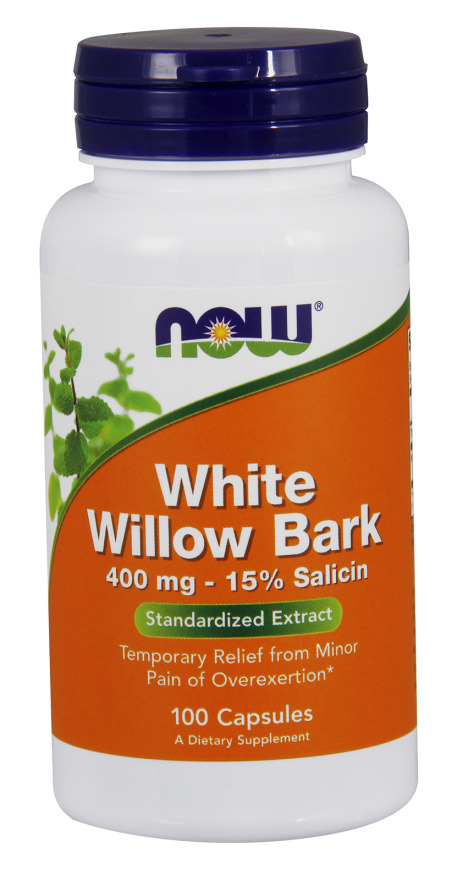 White Willow Bark 400 mg - 100 kapsułek Nowfoods